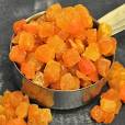 DICED APRICOTS UNSULFURED 5 x 5 mm 28 lbs - 12.701 kg